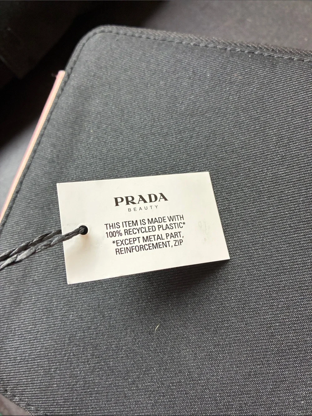 Prada Beauty Empty Toiletry Zip Pouch NWT